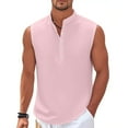 thumbnail image 4 of Débardeur d'Été à Rayures pour Hommes Col Rond Sans Manches Blouse, 4 of 6