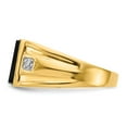 thumbnail image 3 of Solid 14k Yellow Gold VS Diamond Men's Ring Band Size 12, 3 of 6