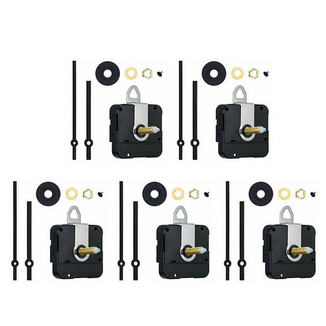 5X Mecanismo de Movimiento de Reloj de Cuarzo de Eje de 31 mm Kit de Reparación de Reloj DIY Reemplazo del Mecanismo de Reloj