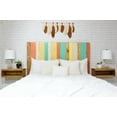 thumbnail image 2 of Barn Walls Summer Mix Signature Design, Multicolored Solid Wood Headboard, Floating Panels, Wall Mount, Adjustable Height, Easy Assembly, California King Size, 2 of 10
