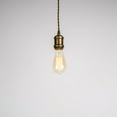 thumbnail image 3 of KAYYELAMP Vintage Design Copper Base J-Type Track Pendant Light E26 Base 47.2 Inches Brown Twisted Cord Tracking Lamp for Kitchen Loft Cafe Home Office(No Bulb, Track), 3 of 7