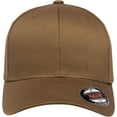 thumbnail image 2 of Flexfit Men's Athletic Baseball Fitted Cap, Coyote Brown, S/M, 2 of 5