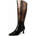 thumbnail image 3 of Naturalizer Women's Deesha Knee High Boot Unity Metallic Leather Extra Wide Calf 9.5W, 3 of 5