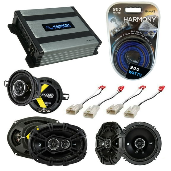 Fits Toyota Tacoma 2005-2014 Factory Speaker Upgrade Kicker DS & HA-A400.4 Amp