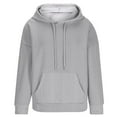 thumbnail image 4 of BSDJILFG Womens Quilted Hoodies Casual Crewneck Oversized Sweatshirts Soft Light Weight Long Sleeve Drawstring Blouse Outerwear Lounegwear Fall, 4 of 6