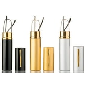 3 Pack Compact Reading Glasses in Aluminum Case Spring Hinged Metal Reading Glasses Portable Light Weight Reading Glasses , +1.00,+1.25, +1.50, +1.75, +2.00, +2.25, +2.50, +3.75, +3.00, +3.25, +350