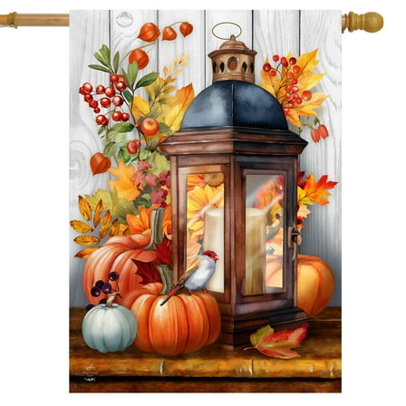 Briarwood Lane Autumn Lantern House Flag