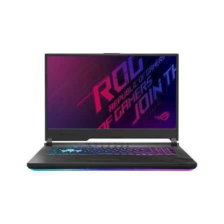 ASUS ROG Strix G17 Gaming Laptop, 17.3" 144Hz FHD IPS Type Display, NVIDIA GeForce RTX 2070, Intel Core i7-10750H, 16GB DDR4, 512GB PCIe NVMe SSD, RGB Keyboard, Windows 10, Black, G712LW-ES74