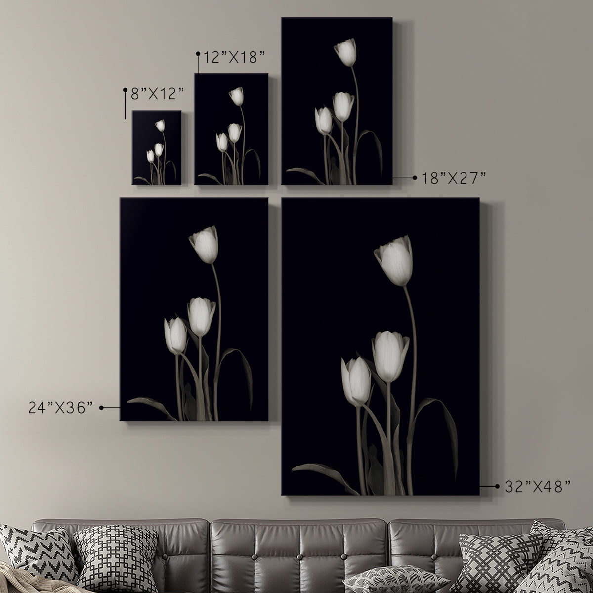 Tulip Pose III Premium Gallery Wrapped Canvas - Ready to Hang