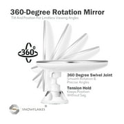Apercolorier 10x Magnifying Mirror with Light –Three Light Modes and Suction Cups – Intelligent Switch - 360 Degree Swivel Join – Smooth and Easy Install.