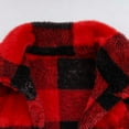 thumbnail image 5 of breaise Flannel Shirt for Kid Boys Girls Fleece Plaid Jackets Coat Long Sleeve Oversized Shacket Trendy Causal Fall Winter Jackets Red 10-11Years, 5 of 7