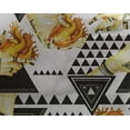 thumbnail image 4 of oneOone Georgette Viscose Yellow Fabric Triangle Craft Projects Decor Fabric Printed By The Yard 42 Inch Wide, 4 of 4