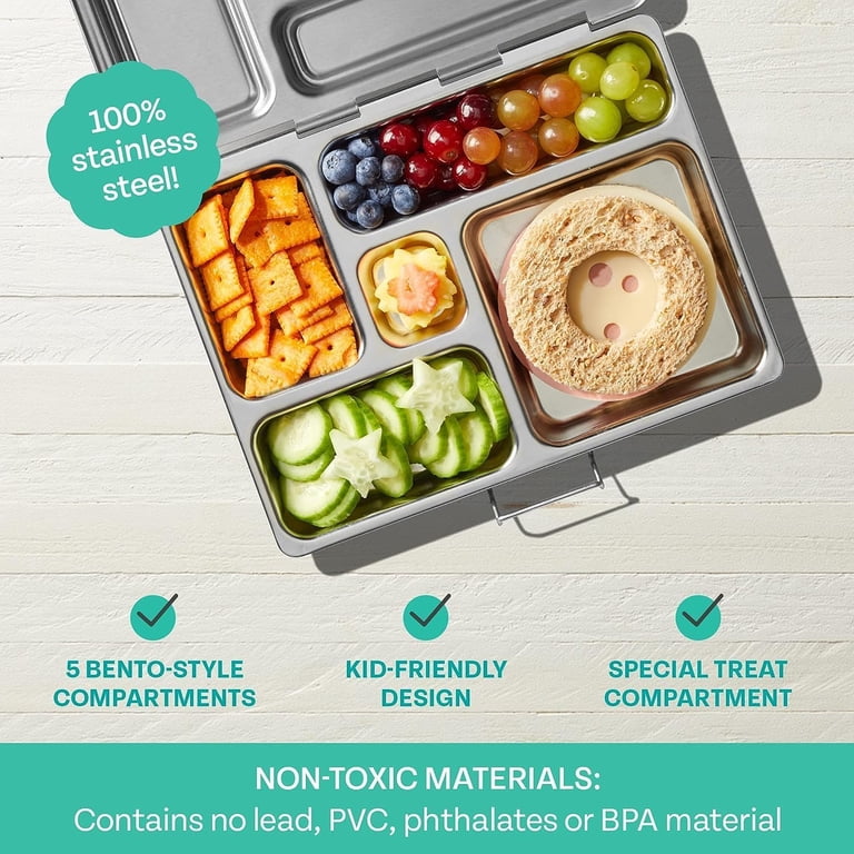 PlanetBox Rover Stainless Lunch Box Kit with Magnets and Carrying