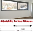 thumbnail image 3 of SecurityMan Adjustable Window Bar, Heavy-Duty Iron Lock for Horizontal or Vertical Use, Childproof, 14.25"–37", White, 3 of 8