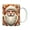 E, variant on Santa Claus Ceramic Coffee Mug 12oz, Dishwasher Safe Holiday Themed Cup for Hot Cocoa & Christmas Decor