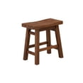 thumbnail image 4 of Boraam Sonoma 18-Inch Dining Height Backless Saddle Wood Dining Stool, Chestnut Wire-Brush Finish, Set of 2, 4 of 9