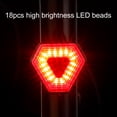 thumbnail image 3 of Tail Light Bicycle Bicycle Taillight Smart Frein Détection USB Charge Haute Luminosité LED 6 Modes Turning Fournitures, 3 of 7