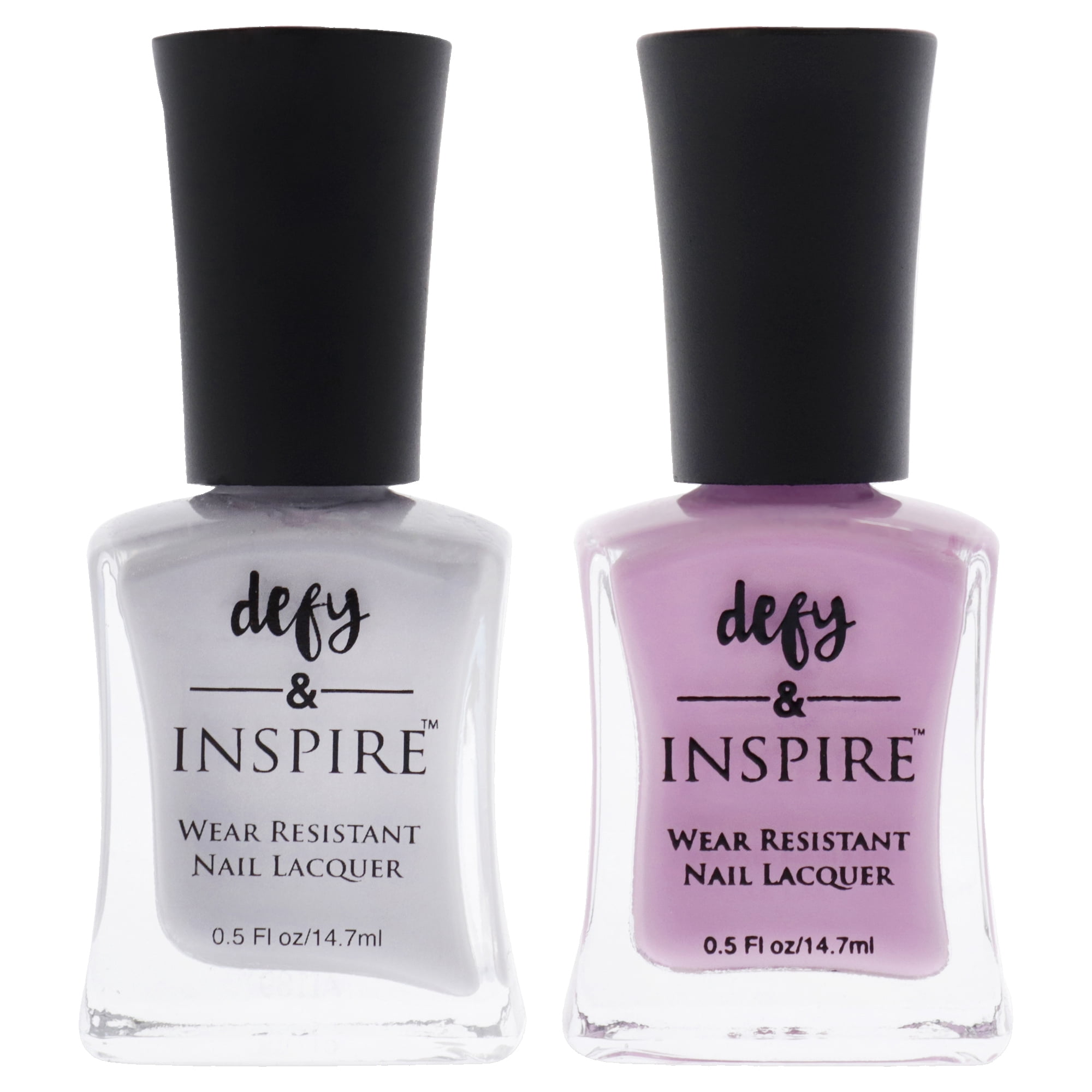 Kit de Vernis à Ongles Résistant à l'Usure par Defy and Inspire pour Femmes - Kit 2 Pcs 0.5oz Vernis à Ongles - 246 Sublebrity, 0.5oz Vernis à Ongles - 144 Pack Your Knives
