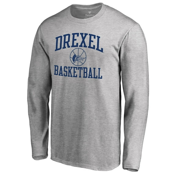 Men's Heathered Gray Drexel Dragons In Bounds Long Sleeve T-Shirt
