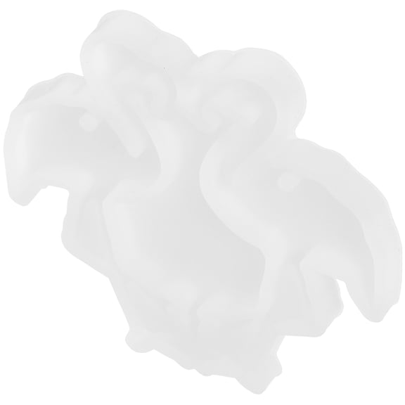 ETHZZLE Back to School Jewelry Making Silicone Mold Flamingo Shape White 1Pcs