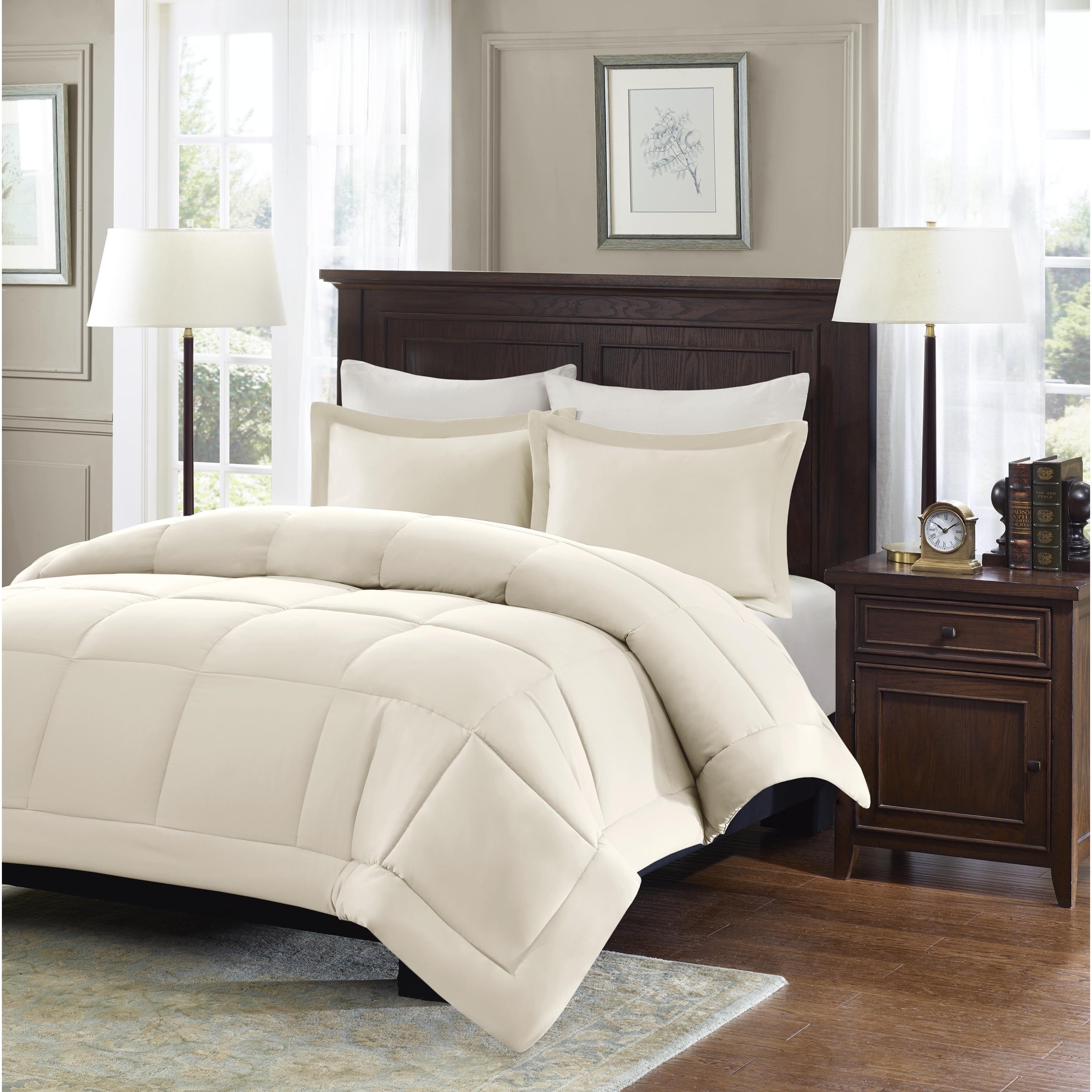Comfort Classics Belford Microcell Down Alternative Comforter Set, Grey, King/Cal King - image 2 of 5