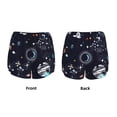 thumbnail image 6 of Uemuo Galaxy2 Pattern Women's Athletic Shorts High Waisted Running Shorts with Liner Pockets Gym Elastic Workout Shorts-XX-Large, 6 of 9