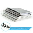 thumbnail image 3 of Uxcell 8mm(5/16") Plastic Spiral Binding Coils, 20 Pcs Binding Spirals 40 Sheet Capacity 3:1 Pitch Binding Spirals for Binding Paper Sheets, Black, 3 of 6