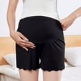 thumbnail image 5 of Ohufall Maternity Lounge Shorts for Women Stretchy Loose Fit High Waist Belly Support Bottom Shorts Summer Solid Color Casual Pregnancy Pajama Short Pants, 5 of 5