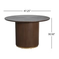 thumbnail image 2 of 47.25" Round Pedestal Dining Table,Walnut, 2 of 8