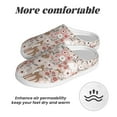 thumbnail image 6 of Picia Autumn Floral Deer for Women's Lamb-hug Comfy Fleece House Slippers Memory Foam, Slip-on House Shoes Indoor Outdoor-40/41, 6 of 7