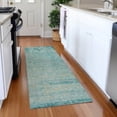 thumbnail image 4 of Dalyn Rugs Machine Washable Indoor/Outdoor Chantille Teal 2'3" x 7'6" Runner Rug, 4 of 7