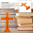 thumbnail image 5 of EXHUMKY 1Pcs Cross Ornament For Home Decoration Simple Design Wooden Religious Symbol Assorted Color, 5 of 8