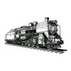 Whimsical Practicality's Steam Engine Vintage Train #2 Edible Cake Image Topper 1/4 Sheet