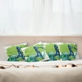 thumbnail image 3 of Ambesonne Sports Throw Pillow Cover 4 Pack, Cricket Player Pitching, 20", Lime Green Turquoise, 3 of 6