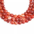 thumbnail image 3 of K-KED Natural Red Stripe Agate Onyx Gemstones Round Loose Beads For Delicate Jewelry Making 15"-8 mm, 3 of 6