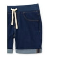 thumbnail image 2 of Wonder Nation Girls Knit Waistband Denim Shorts, Sizes 4-18 & Plus, 2 of 3