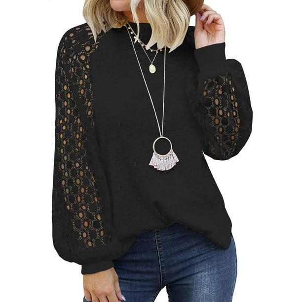 Blusas Casuales Blusas Con Huecos Blusas Modernas Camisa Negra