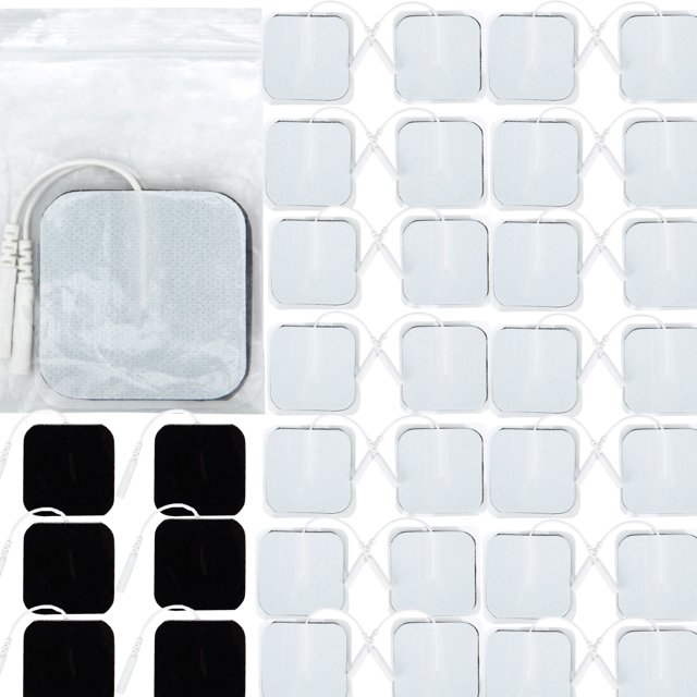 SAYFUT TENS Unit Pads, 36PCS, 2 Inch Square Replacement Electrode Pads for TENS EMS Massage, Electric Massagers Electrotherapy Massagers Pads