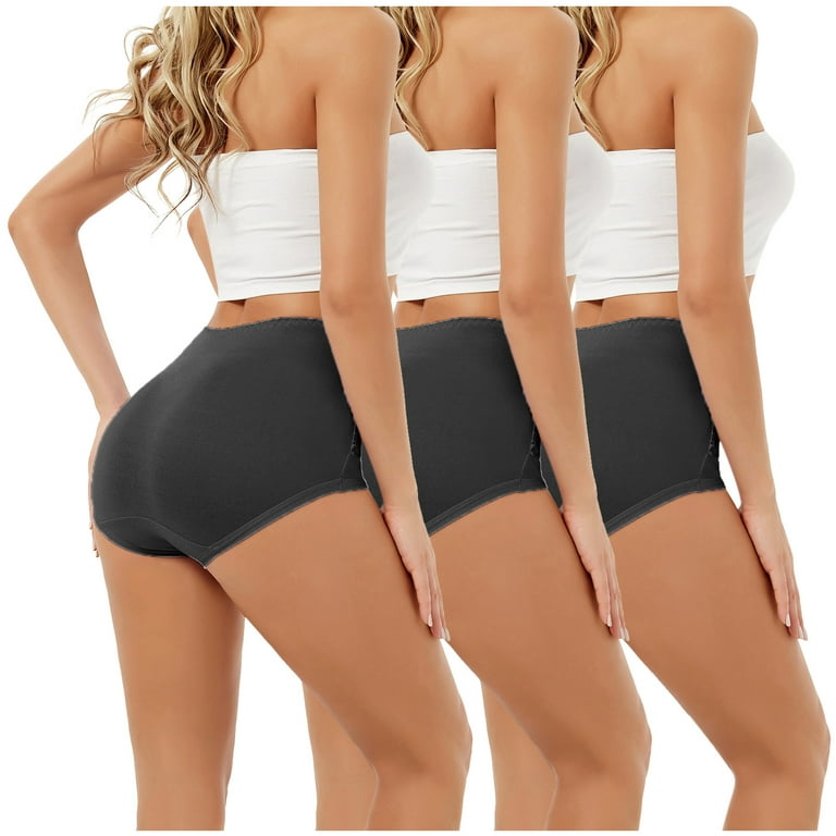 Lingerie For Women High Waist Tummy Control Panties Underwear Shapewear  Brief Panties Bodysuit Black XXXXL 