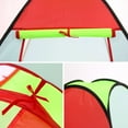 thumbnail image 4 of Tienda de juegos infantil con túnel y piscina de pelotas, ideal para crear un espacio mágico en casa. Hecha de poliéster en colores vibrantes (rojo, amarillo y azul). Incluye cubo, túnel, piscina de, 4 of 7