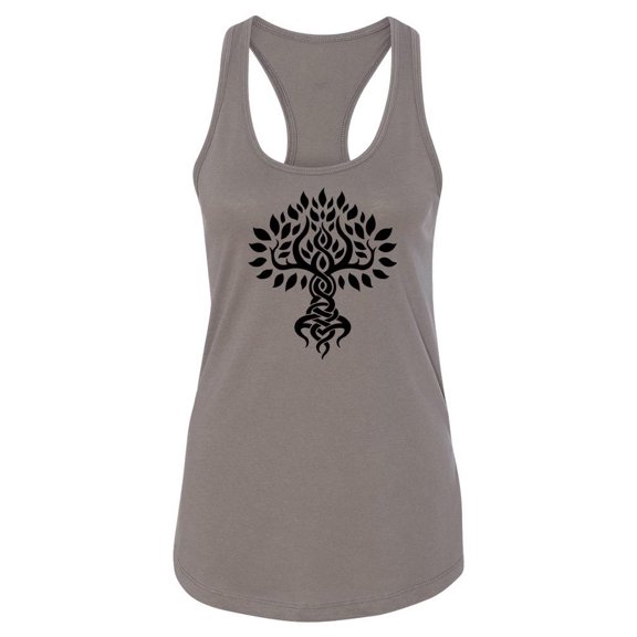 Vintage Tree Racerback Tank Women -Image by Shutterstock, Female Large
