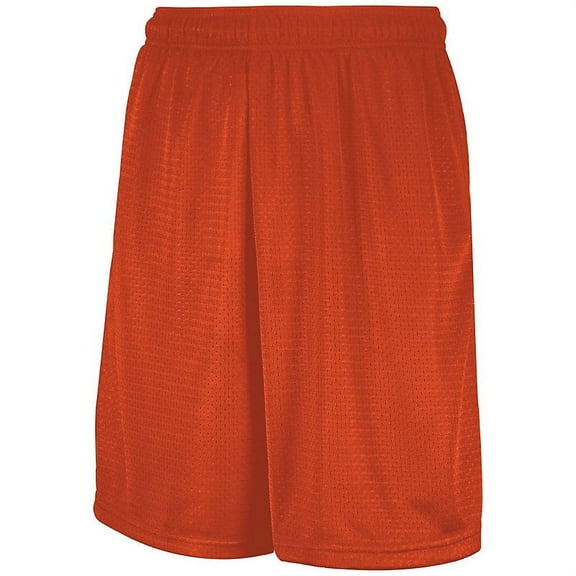 Men's Russell 651AFM0 Mesh Pocket Performance Short (Burnt Orange XL)