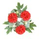 thumbnail image 1 of Anillo de vela, corona, portavelas de pilar, minicorona verde para estatua de pilares, adornos navideños, mesa, decoración Rojo, 1 of 9