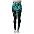 thumbnail image 5 of GHSOHS Leggings for Women Black Leggings Butterfly Print Tights Seamless Lifting Workout Leggings High Waisted Yoga Pants Comfy Capris Womens Leggings Capri Blue Jeggings Capris Pants Capri ,XL, 5 of 5