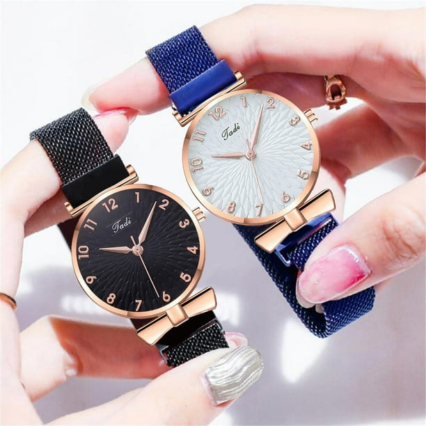 Best Savings Casual Watches for Women GADI T24 Ladies Stainless Steel Steel Watch Strap Ladies Watch Simple Watches for Women PU Yilush Walmart