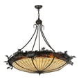 thumbnail image 5 of Meyda Tiffany 144387 Greenbriar Oak 6 Light 45" Wide Pendant - Bronze, 5 of 7