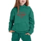 thumbnail image 4 of Conjunto de sudadera con capucha de manga larga para niños con estampado en forma de corazón y pantalones deportivos con lazo en las piernas, conjunto deportivo informal de dos piezas para niños, poli, 4 of 5