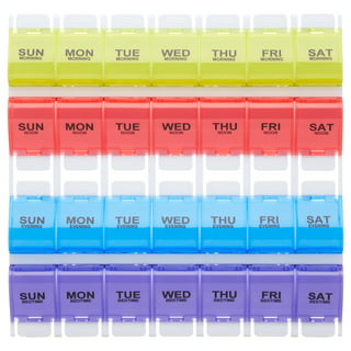 5 Pack Medication Tracker and Reminder, Take-n-Slide Reusable Pill Trackers,  Attach to Your Bottle, 7 Day Tablet Reminder,Medicine,Vitamins, Adults,  Pets, Pill Organizer Alternative, Multi Dose,Travel 