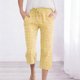 thumbnail image 2 of Trajes de Pantalones para Mujeres Casual Elástico Suelto Recto Recortado con Pantalones de Bolsillo para Citas, Fiesta, Playa, Trabajo, Vacaciones en Casa Y Toda la Temporada, 2 of 7