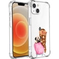 thumbnail image 1 of iphone 13 6.1 Inch Dog_3 Case Compatible with iPhone 14 Plus,Aesthetic Art Design TPU Full Cover Shock-proof Case, 1 of 5